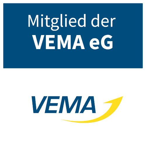 Attraktive Mitgliederkarte der VEMA eG, Fokus auf Versicherungs- und Maklerdienstleistungen.