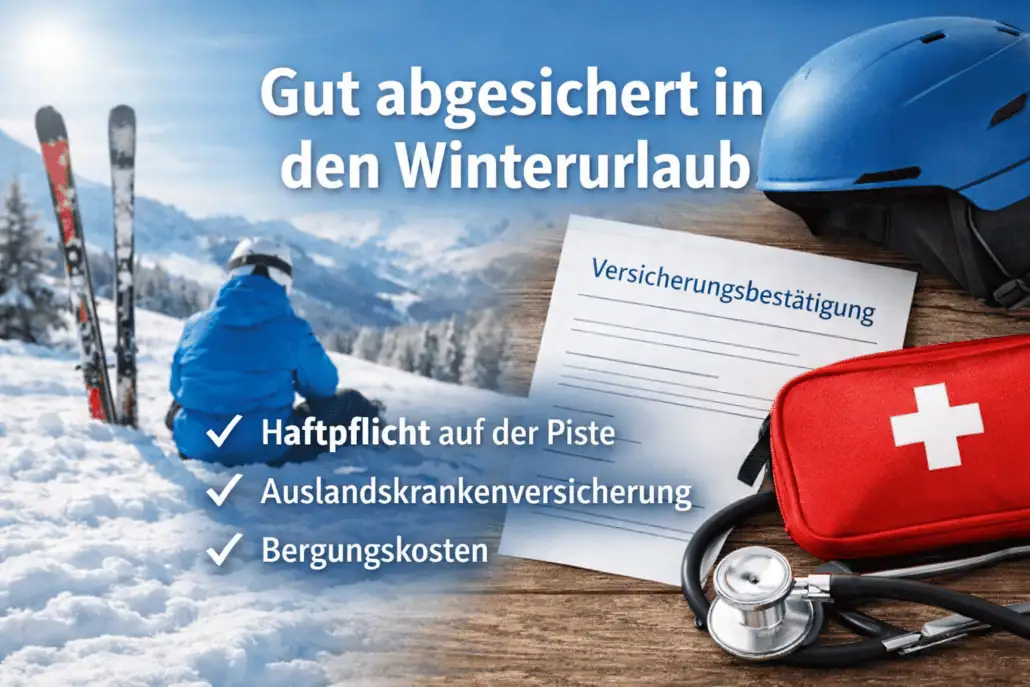 Winterurlaub und Versicherungen: Haftpflicht, Auslandskrankenversicherung und Bergungskosten